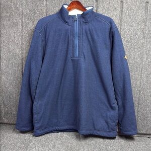 Orvis Blue Textured Zip-Up Jacket